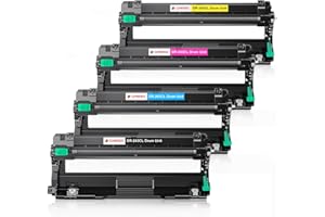 Clywenss DR-243CL DR243CL Drum Unit Compatible with Brother DR-243CL DR243 for DCP-L3550CDW DCP-L3510CDW HL-L3230CDW HL-L3210CW MFC-L3710CW HL-L3270CDW MFC-L3750CDW, 4-Pack (Black Cyan Magenta Yellow)