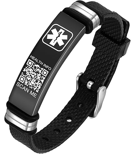 Medical ID Qr Code Bracelet - Medical QR Code ID Tag - View #7