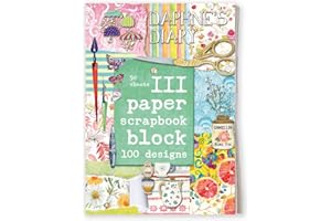 Daphne's Diary Scrapbook III | 50 Seiten mit 100 schönen Designs | Vintage Scrapbooking-Kit mit hochwertigem Papier und Bastelmaterialien | Ideal für Selbstfürsorge und kreative Projekte