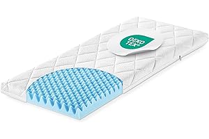 Julius Zöllner 1550090400 - Wiegenmatratze (eckig) Dr. Lübbe Air Plus, Mittel, 90 x 40 cm, Weiß