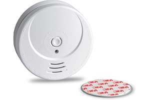 SEBSON Détecteur de Fumée, Photoélectrique, Pile au Lithium Longue durée (10 années), Certifié DIN en 14604, Alarme de Fumee GS506 INCL. Fixation magnétique