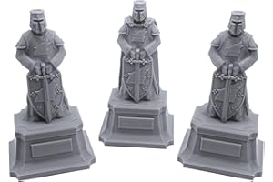 EnderToys Statuti di Ulvheim su pedali di Terrain4Print, decorazione RPG di tavolo stampato in 3D e Campo di guerra per statuine da 28 mm