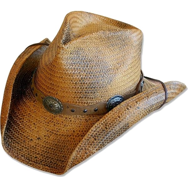 Cappello Di Pagia Ashton Stars & Stripes - Cappello Western Stile Cowboy - Foto 9