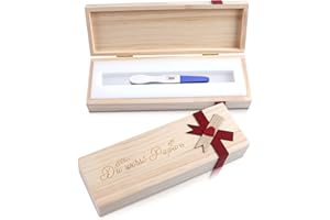 Cuidongsheng Caja sorpresa para el embarazo, caja sorpresa para papá, caja de madera sorpresa, anunciar el embarazo, caja sorpresa para bebé para papá, regalo para familia (Du Wirst Papa)