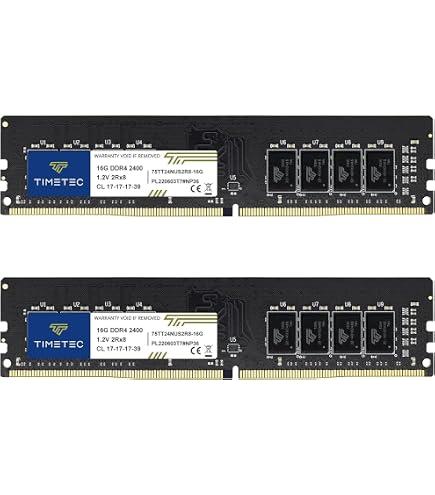 RAM DDR4 16GB 3200MHz Pour PC Bureau - Mémoire Haute Performance, Compatible Gaming & Multitâche
