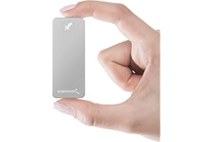 Sabrent SSD, SSD 512GB, SSD esterno, SSD portatile USB C, Disco a stato solido NVMe USB 3.2, Lettura fino a 1000 (MB/s), Rocket NANO, cavo USB type-C e A incluso, alluminio [Argento] (SB-512-NANO)