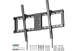 Digank TV Wall Bracket for 43–75", Slim Heavy Duty Tilt TV Wall Mount with Adjustable Pull Cords, for Living Room, Bedroom, Office, Gaming Room or Home Theatre, 75kg Load, Max VESA 600x400mm