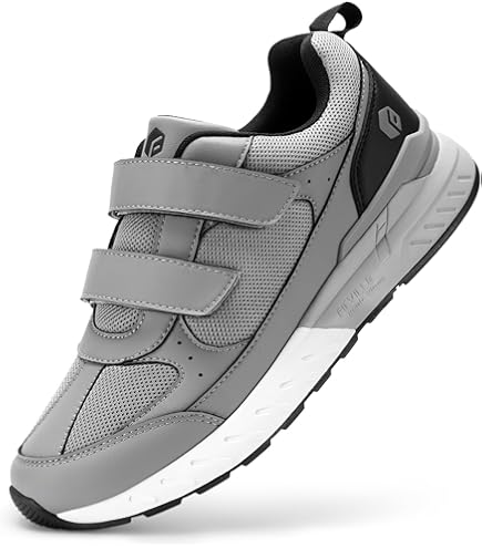 Nevova Scarpe da uomo, Nevoldeck - Scarpe ortopediche invernali impermeabili, comode scarpe ortopediche per esterni, supporto per l'arco, scarpe da passeggio quot, grigio, 39 EU