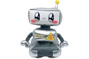CREJOHY LankyBox Robot Plush Toy, LankyBox Plushies Cute Robot Doll Teddy, New Upgraded Soft Stuffed Lanky Box Plushies Toys Gifts for Boys Girls Kids(Robot Cyborg, 10in)