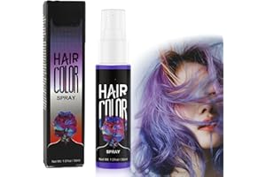YANZEFEI Temporary Hair Colour Spray,Crazy PurpleColor Hair Spray - Crazy Purple Temporary Coloured Hair Spray Instant Styling, Washable Hair Dye Spray Instant Hair Dye for Halloween,Easy to Color, 30ml