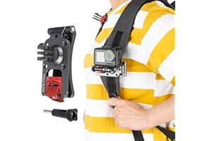 NICEYRIG Support de Sangle de Sac à Dos pour caméra de Sport DJI OSMO Pocket, GoPro Hero 5/6/7/8, Xiaomi YI 4K