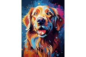 Reofrey Kit de peinture diamant à faire soi-même pour adultes et chiens - Décoration d'intérieur - 30 x 40 cm x 2
