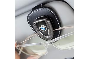 ACHARD Sunglasses Holder,Leather Glasses Holders , Ticket Card Clip Car Sunglasses Holder for Car Sun Visor, Accessories