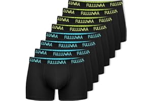 Fullluwaa Boxer (Pacco da 8) Uomo Cotone Elasticizzato Intimo Mutande Uomo