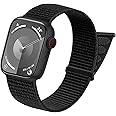 Upeak Sport Nylon Loop Band Compatible with Apple Watch Strap 38mm 40mm 41mm 42mm 44mm 45mm 49mm, Women Men Soft Breathable Adjustable Strap for Apple Watch Band/iWatch Series 9 8 7 6 5 4 3 SE Ultra