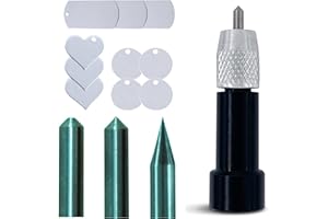 ZOOM PRECISION Outil de gravure/gravure, explorer, explorer l'air et explorer un outil compatible – Outil 3 en 1 avec pointes de gravure précise, normale et émoussée et ébauches d'estampage en métal par Zoom