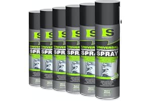 Spraytive 6 x 500 ml Universal Haftschmierfett-Spray – Schmierfett & Kriechöl für Auto, Gelenke, Lager & Scharniere – hochviskoses Sprühfett, Seilfett & Polfett, Korrosionsschutz - Made in Germany