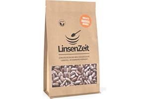 LinsenZeit – Borlotti Bohnen 600g – Wachtelbohnen – Rosecoco Bohnen - Einzigartige Proteinquelle – Vegan, ohne Zusatzstoffe & Premium Qualität
