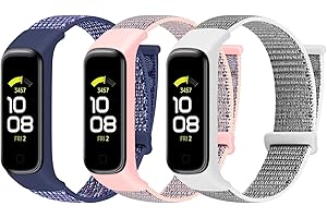 TumpCez Solo Loop Nylon Strap Only Compatible with Samsung Galaxy Fit 2 Strap for Women Men, Adjustable Sports Replacement Wristband for Galaxy Fit 2