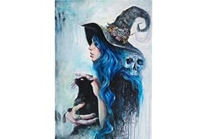 DCIDBEI Pintura de diamantes cuadrados para adultos,diy 5d diamond painting Mago mágico punto de cruz diamante kit completo,pintura para cristal manualidades decoración del hogar, 30 x 40 cm