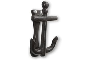 Abbott Collection Cast Iron Anchor Door Knocker, Brown