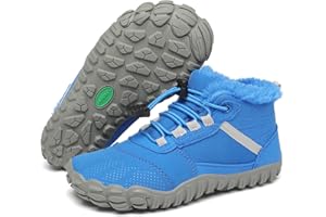 SAGUARO Barefoot Botas de Invierno Niños Cómodas y Lígeras con Forrados Caliente - Will Ⅰ, Talla 25-36
