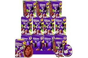 TJMOLTEN Easter Egg Bundle - Cadbury Dairy Milk Buttons Easter Egg, Pack of 12 - Medium Easter egg - Dairy Milk Eggs filled with buttons & Kids Fun Easter Activity Pack for Easter Egg Hunt (Easter Gifts)