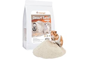 Niteangel Arena de baño del desierto para hámster, arena para baño o orinal sin polvo para hámster, chinchillas, jerbos, ratones, degu u otras mascotas pequeñas (2.5 libras, arena del desierto y