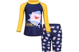 Berich Boys Rash Guard Baby Swimwear Kids Two Piece UV Protection Swimsuits