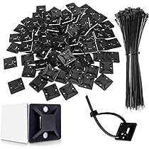 162 Pz Fermacavo Tipo R, Fermacavi In Nylon, Graffette Clip Per Cavi, Clip A R, Fermacavi - Foto 8