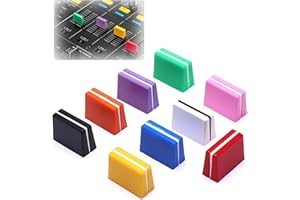Niuhong 9 Pcs Capuchons Faders Colorés Boutons Coulissants Mélangeur Accessoires Table Mixage DJ pour Pioneer DJM350, 400, 500, 700, 750, 800, 850, 900NEXUS, 900SRT, 900NXS2, 2000, 2000nexus