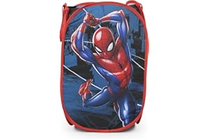 Jay Franco Marvel Spiderman Stadt Fliegender 80L Pop-up-Korb Wäsche oder Spielzeug