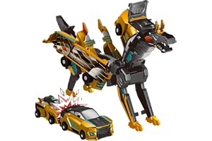 Magnetic Transforming Car, Transforming Car Robot, 2PCS Transforming Engineering Car Toy, Outdoor Toddler Toys for Kids, Birthday Gifts for 3 4 5 6 7 8 9 10 Year Old Boys