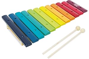 Vilac Variety Xilófono arcoíris de Madera, Color, Medium (Hippychick VIL8359)