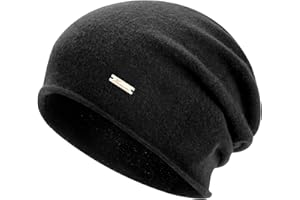 HAMUNI Mütze Damen Herren Australische 100% Wolle - Leichte Slouch Beanie Mütze, Atmungsaktiv Chemo Mütze für 3-Saison (Frühling/Herbst/Winter)