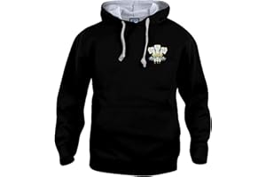Old School Football Wales 1970s Retro Rugby Hoodie Embroidered Logo