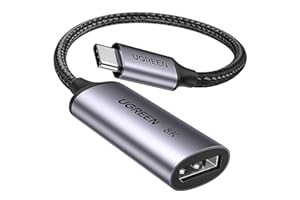 UGREEN USB C auf DP1.4 Adapter 8K@60Hz 4K@240Hz Thunderbolt auf DisplayPort HDR VRR Dolby kompatibel mit MacBook Pro Air Mac mini Dell XPS HP Envy iPad Pro Air 5 Surface Go iPhone 17 Mac mini M4