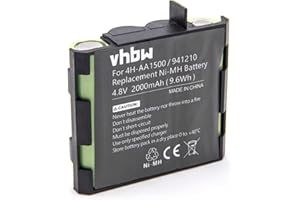 vhbw NiMH Akku 2000mAh (4.8V) kompatibel mit Medizintechnik Ersatz für Muskelstimulator Compex Edge US, Energy, Energy Mi-Ready, Energy, Energy Mi-Ready, Fit