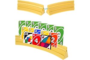 4 st spelkortshållare - 3 ramper - set med 2 - enkel 17,6 cm - stapelbar - magnetisk skarvning - för firande, äldre, barn, artrit