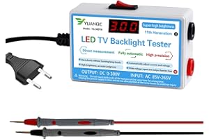 QOTSTEOS Testeur de rétroéclairage TV LED, testeur de rétroéclairage TV LED, pour toutes les lumières LED Réparation de bandes d'affichage numérique LCD, sortie 0-300V, sans démonter l'écran LCD