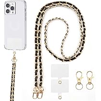 EUUOG Étuis à Bandoulière Et Cordon Pour Téléphone Portable,Pendentifs