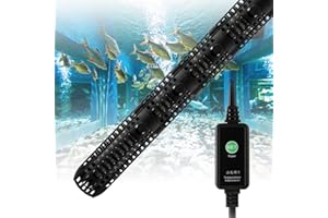 HERSANCE Aquarium Heater, 500W Small Fish Tank Heater, Tropical Fish Turtle Tank Heater with Suction Cup and LED Digital Display Thermostat, for 150-350L Saltwater and Freshwater