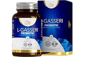 L1FE NUTRITION LN Lactobacillus Gasseri | 90 Lactobacillus Probiotic Capsules - High Strength 3 Billion CFU Lactobacillus Gasseri Probiotic per Serving | Non-GMO, Gluten & Allergen Free | Made in The UK
