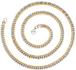 Stainless Steel 22K Gold Rhodium Plated 