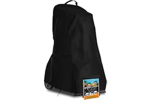 AXPQHL Robot Pool Cleaner Cover, Protective Cover for Robot Pool Cleaner Caddy, with Handle and Drawstring, Sun Protection, Waterproof, Dustproof Protective Cover, 66 x 56 x 107 cm, Black