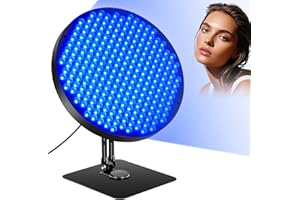 Ibtyzo Lampada Abbronzante Viso, 50W Solarium per La Casa con 250 LEDs, Temporizzato Lampada Abbronzanti Lampade Abbronzanti da Casa per Viso e Corpo, Lampada Abbronzante con Occhiali
