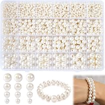 Lot De 1000 Perles Blanches Artificielles 4 Mm - Pour Bijoux DIY, Bracelets, Colliers Et Déco