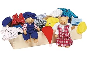 GOKI Biegepuppen Bärchens Klamottenkiste
