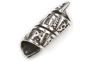 Drachensilber Bartschmuck Bartperle Runen Wikinger Schmuck Silber Haarperle Haarschmuck 925 Silber Silberschmuck Männer Damen