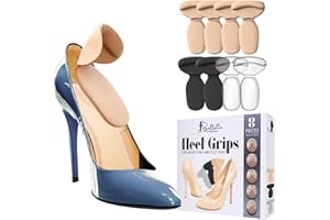 Ballotte Premium Grade Silicone Heel Protector (Multicolor - 8 Pack) | Heel Grips/Heel Pads for Women Heels - Shoe Inserts for Shoes That are Too Big | High Heel Cushion Inserts Women